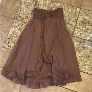 Charlotte Russe Brown Breezy Skirt